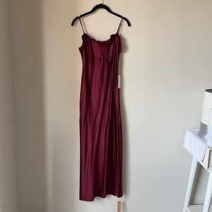 Reformation Aribella Dress, Plum